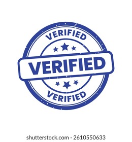 Verified Stamp Label Vector Design