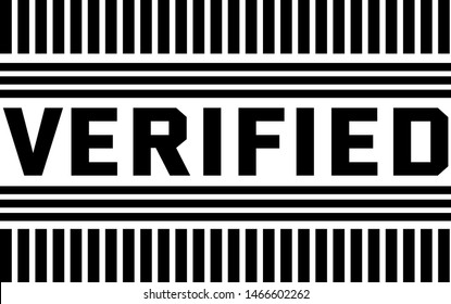 VERIFIED stamp on white background