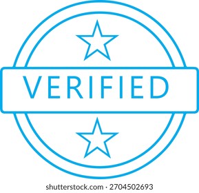 Verified Stamp Vector Design Art