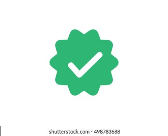 Verified Success OK Badge Vector Icon