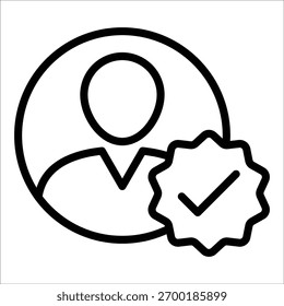 Elemento De Icono De Usuario Verificado Para Design