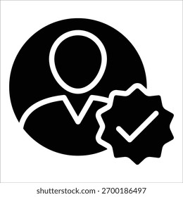 Elemento De Icono De Usuario Verificado Para Design