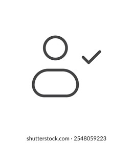Verifiziertes Benutzersymbol Logo-Gliederungssatz