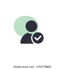 Verified User - Modern Icon (Pictogram)