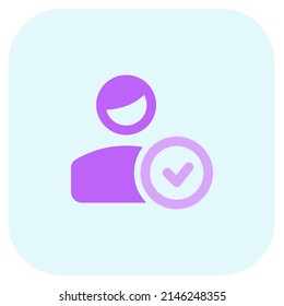 verified user with a tick mark on the profile photo