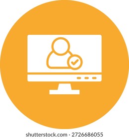 Ilustración verificada del diseño del icono del Vector