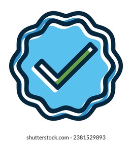 Verified Vector Thick Line Filled Dark Colors Icons For Personal And Commercial Use.
