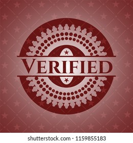 Verified vintage red emblem