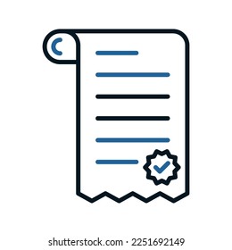 Verify icon. sign for mobile concept and web design. vector illustration
