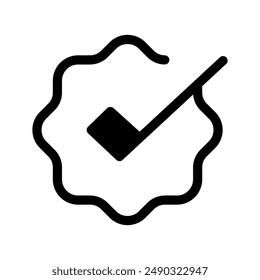 Verify Icon Vector Symbol Design Illustration