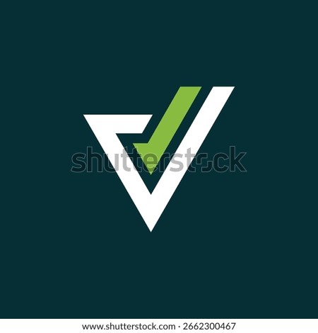 Verify Letter V Logo Design Vector Template