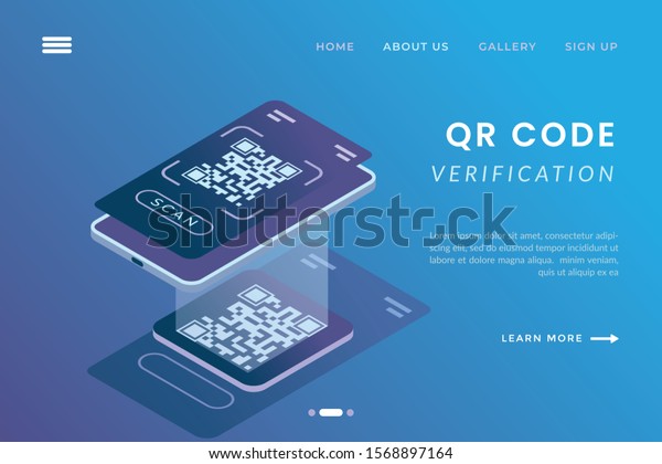 Verify Qr Code Using App On Stock Vector (Royalty Free) 1568897164 ...