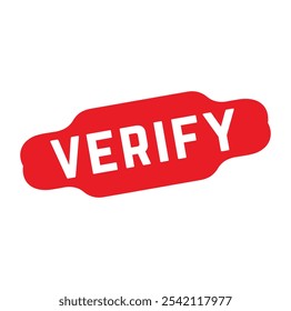 verify Rubber stamp design. VECTOR ILLUSTRATION. 