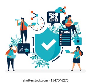 verify for safety protection and security quality guarantees. survey to submit claims on insurance. simple tick symbol vector illustration for landing page, web, banner, mobile apps, flyer, poster, ui