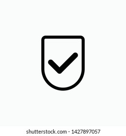 verify sign symbol icon vector