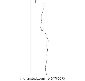 Vermilion County Map In State Of Indiana United States