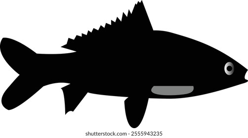 Vermilion snapper fish silhouette icon