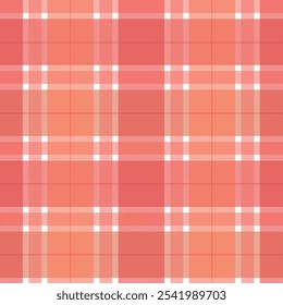 Vermillion and orange plaid pattern. Vector design