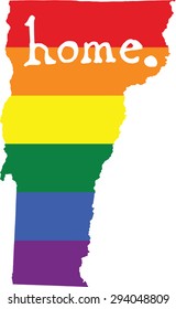 Vermont gay pride vector state sign