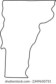 vermont map outline vector transparent map