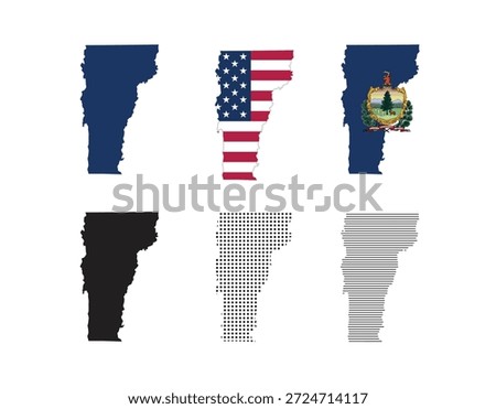 Vermont map. Vermont state maps in various types