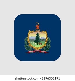 Vermont state flag. Vector illustration.