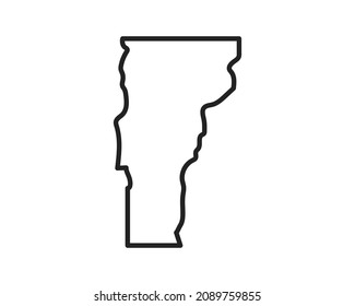 Vermont state icon. Pictogram for web page, mobile app, promo. Editable stroke.