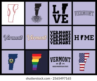  Vermont state t shirt design