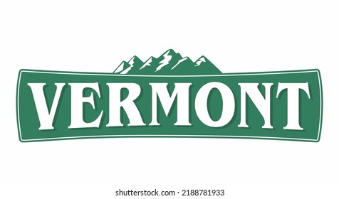 Vermont State with white background 