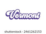 Vermont typography design for tshirt hoodie baseball cap jacket and other uses vector