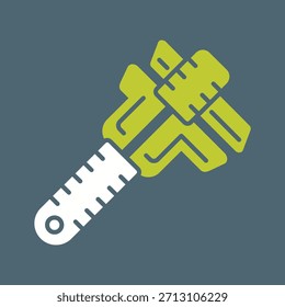 Vernier Caliper Creative Vector Graphic Icon