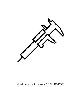 Vernier caliper icon design template. Vector EPS 10