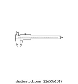 Icono de calibre verde gráfico vectorial aislado