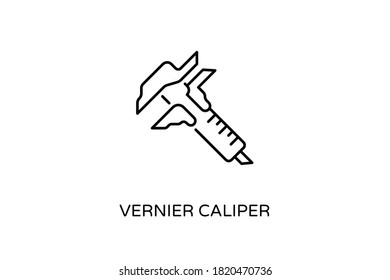 Vernier Caliper icon in vector. Logotype