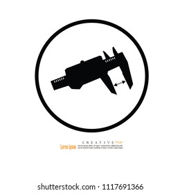 Vernier Caliper icon.vector illustration.