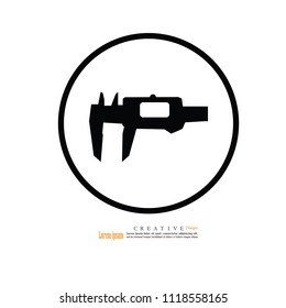 Vernier Caliper icon.vector illustration.