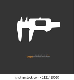 Vernier Caliper icon.vector illustration.