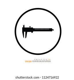 Vernier Caliper icon.vector illustration.