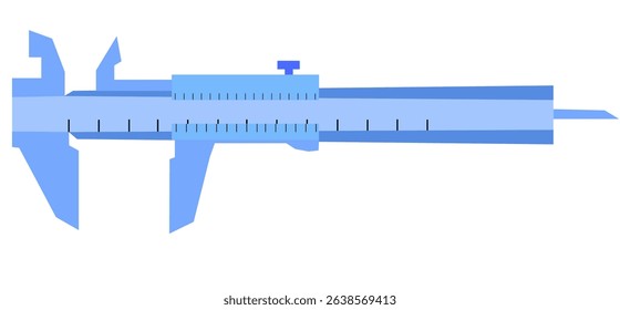 Vernier Caliper, A precision measuring tool used to measure the length, depth, and internal or external diameters of objects with high accuracy