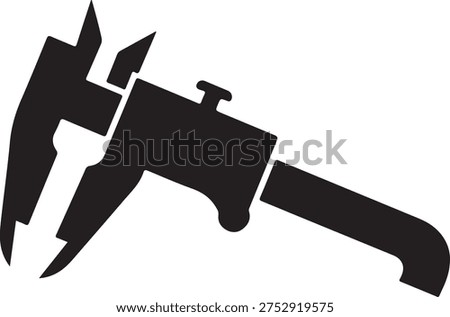 Vernier caliper precision measuring tool icon