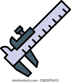 Vernier caliper vector icon. Can be used for printing, mobile and web applications.