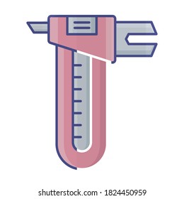 
Vernier caliper Vector Icon which can easily modify or edit
