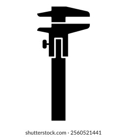 Vernier calipers icon vector design template