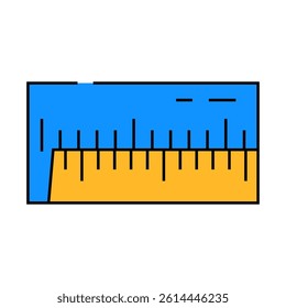 vernier gauge tool work line icon vector. vernier gauge tool work sign. isolated symbol illustration