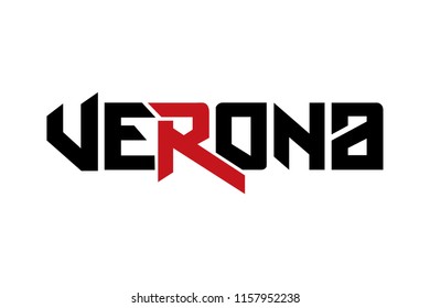 Verona typography design vector, for t-shirt, poster and other uses