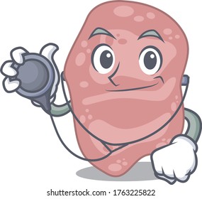 Verrucomicrobia in doctor cartoon character with tools