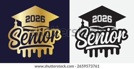 Versatile 2026 Senior Design Featuring Clean Typography for Graduation, Class Year, or Milestone Projects