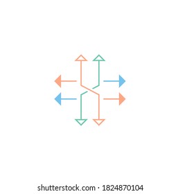 versatile arrow vector logo design template
