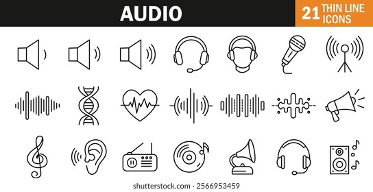 "Versatile Audio Icon for Sound, Music, and Multimedia-Themed Designs"