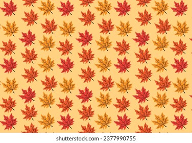 Versatile Autumn Leaves Pattern in a Spectrum of Fall Colors